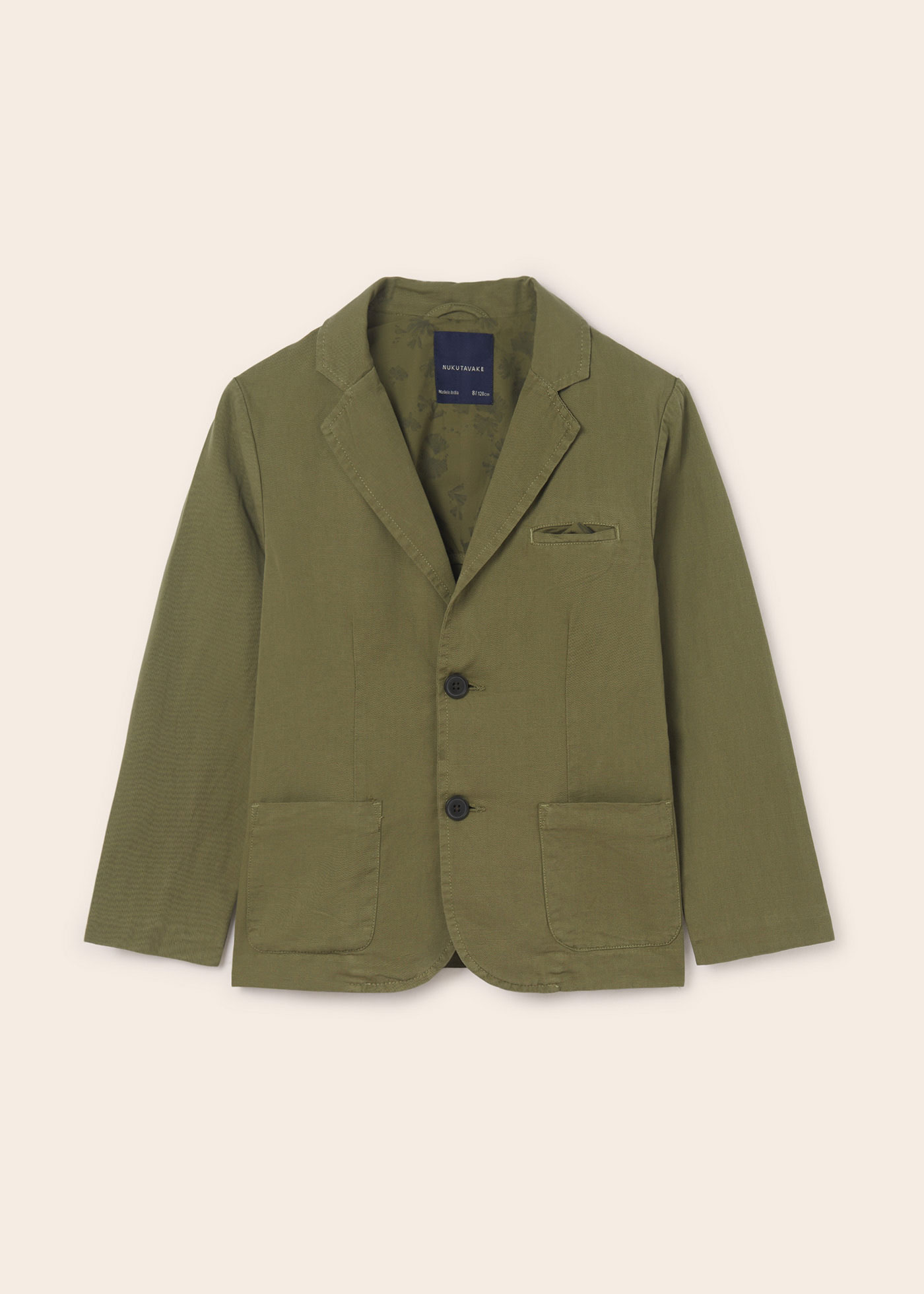 Blazer de algodão para menino