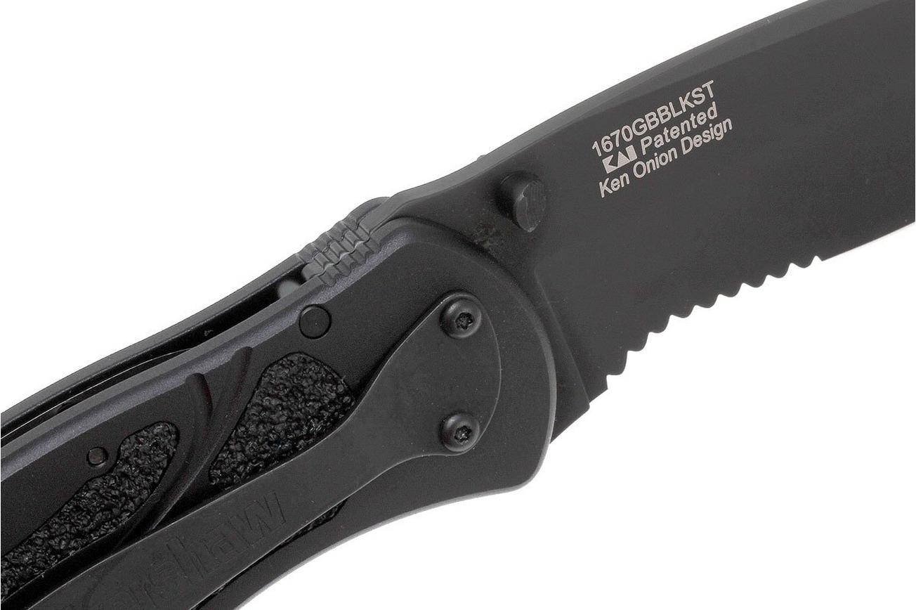 Kershaw 1670GBBLKST Blur Black deels gekarteld