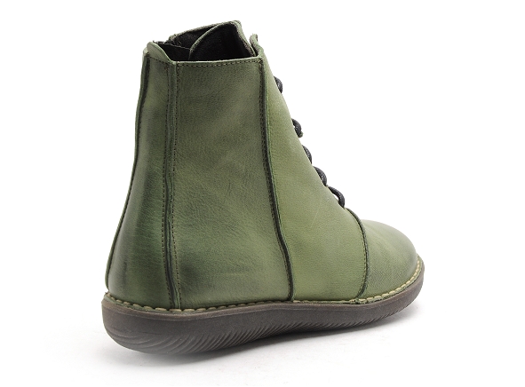 Chacal boots bottine plates femme 6014 vert