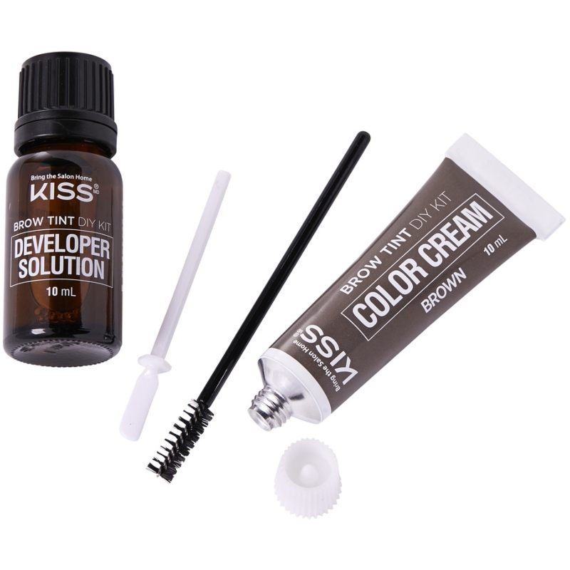 Kiss Brow Tint DIY Kit - Brown