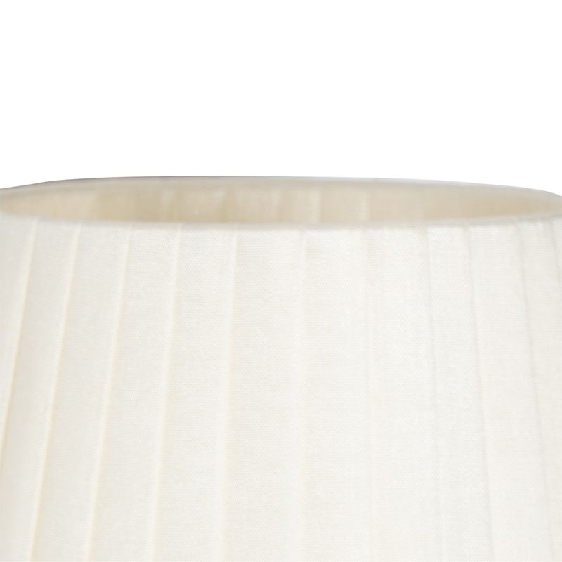 Moderne wandlamp brons met witte kap - Pluk