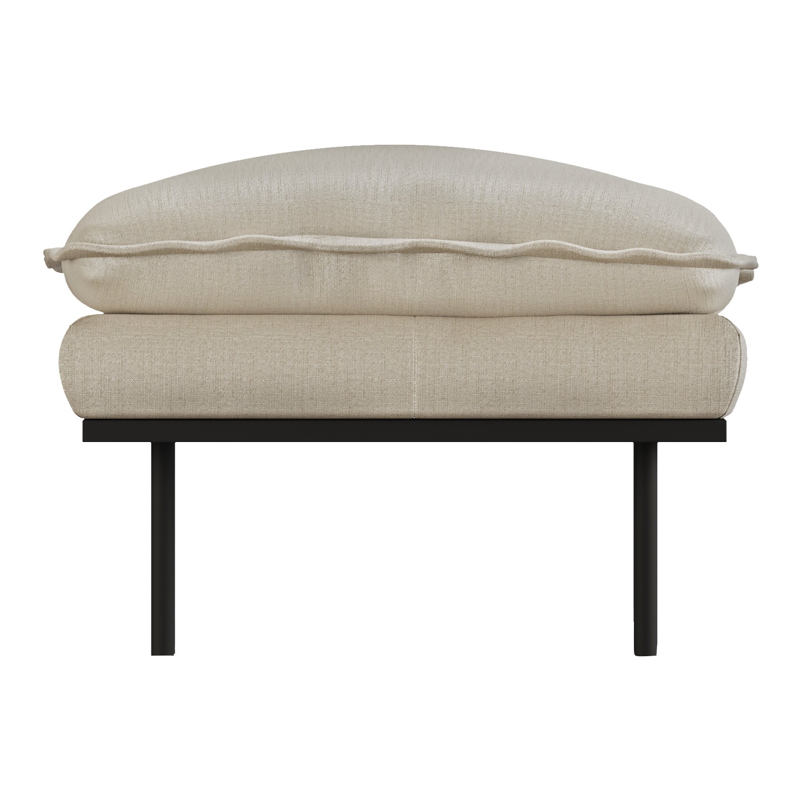 HKliving Retro Sofa  Hocker - Pure Ivory