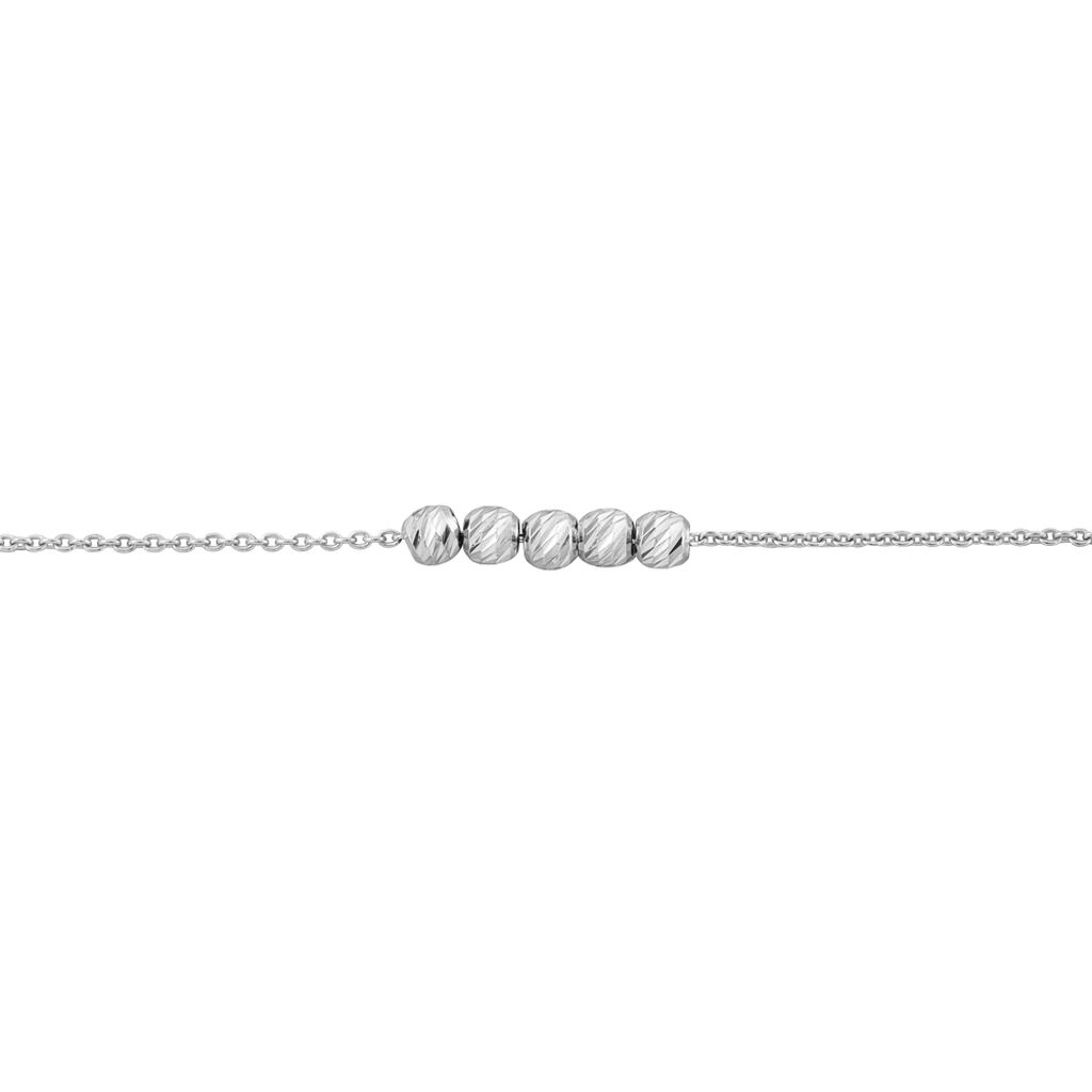 Bracelet Soukamba Argent Blanc