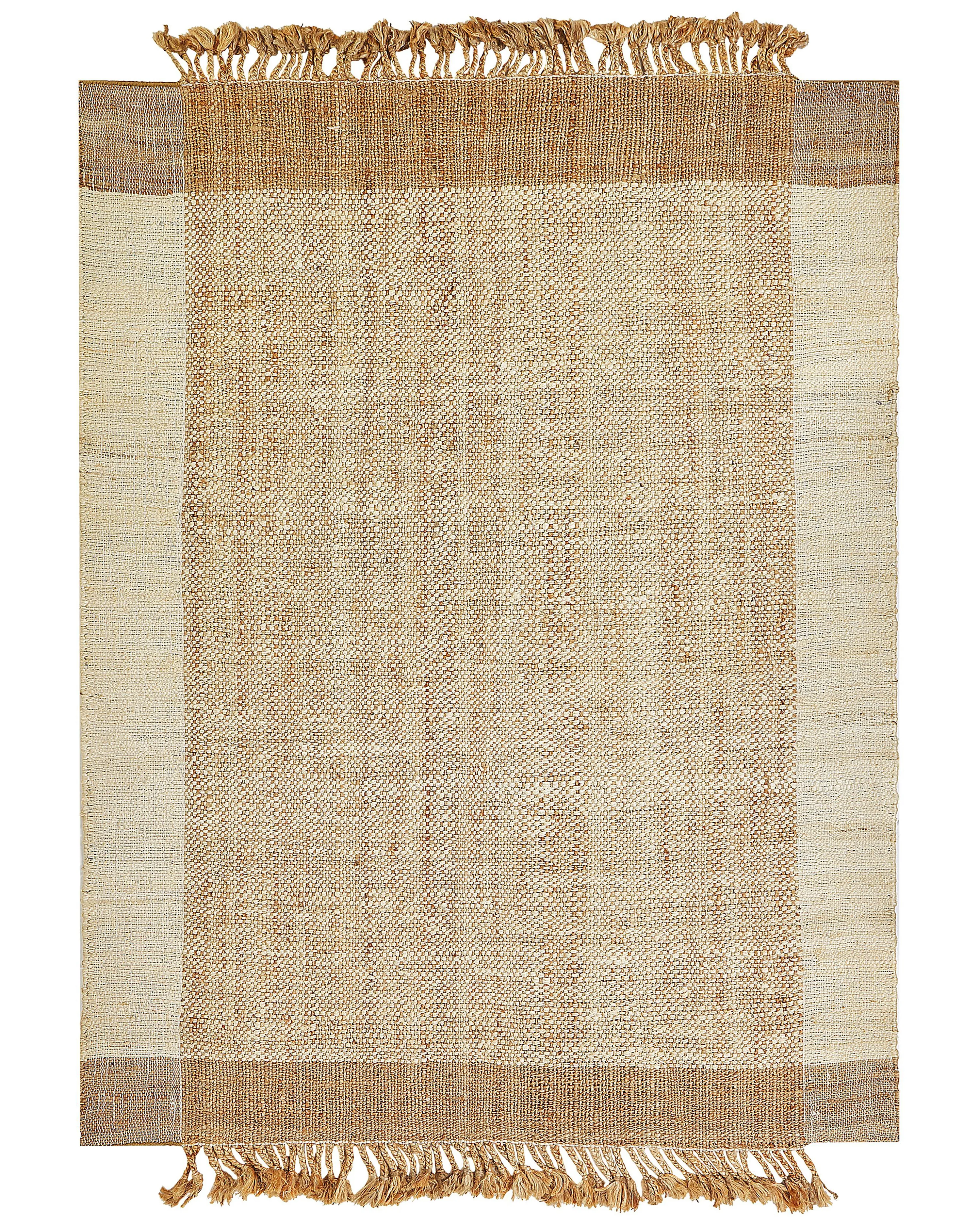 Vloerkleed DEDEMLI Beige 160 x 230 cm Jute