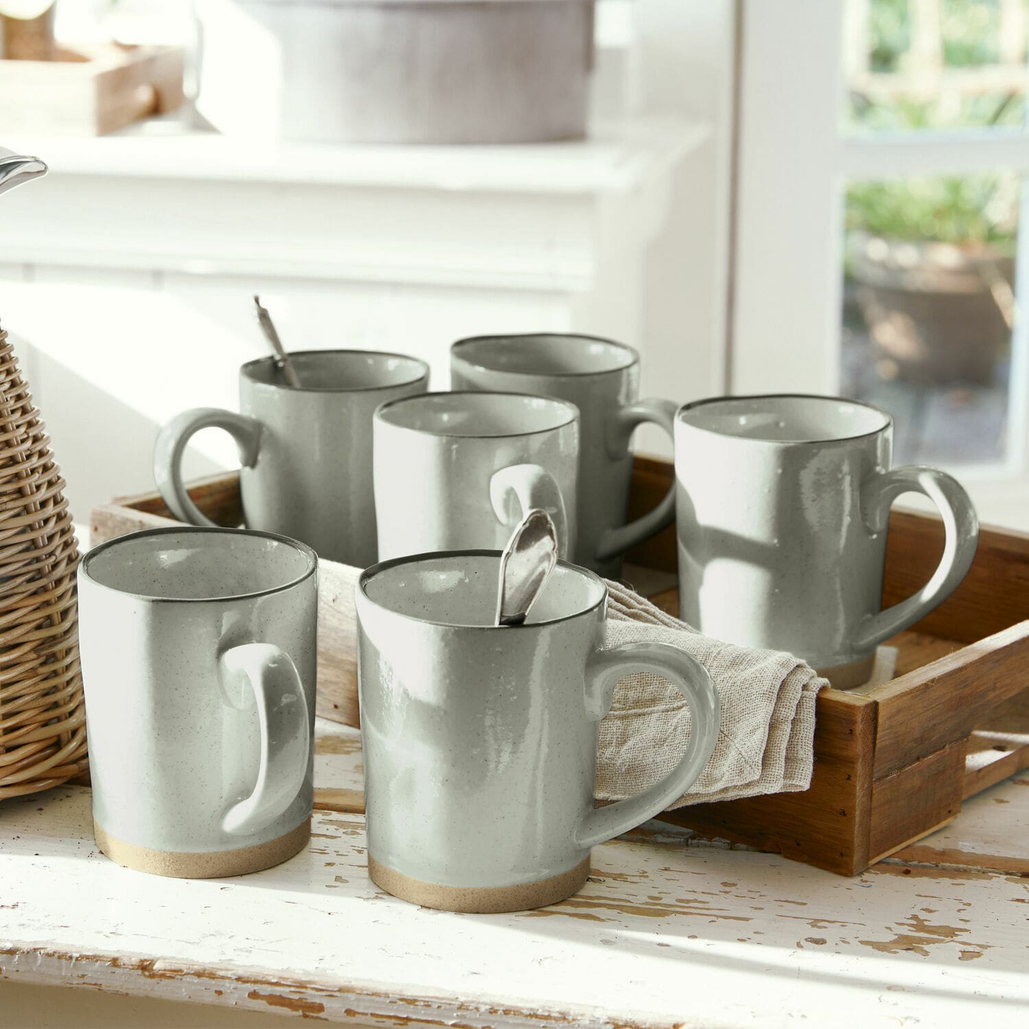 Tasse 6er Set Biarré grau