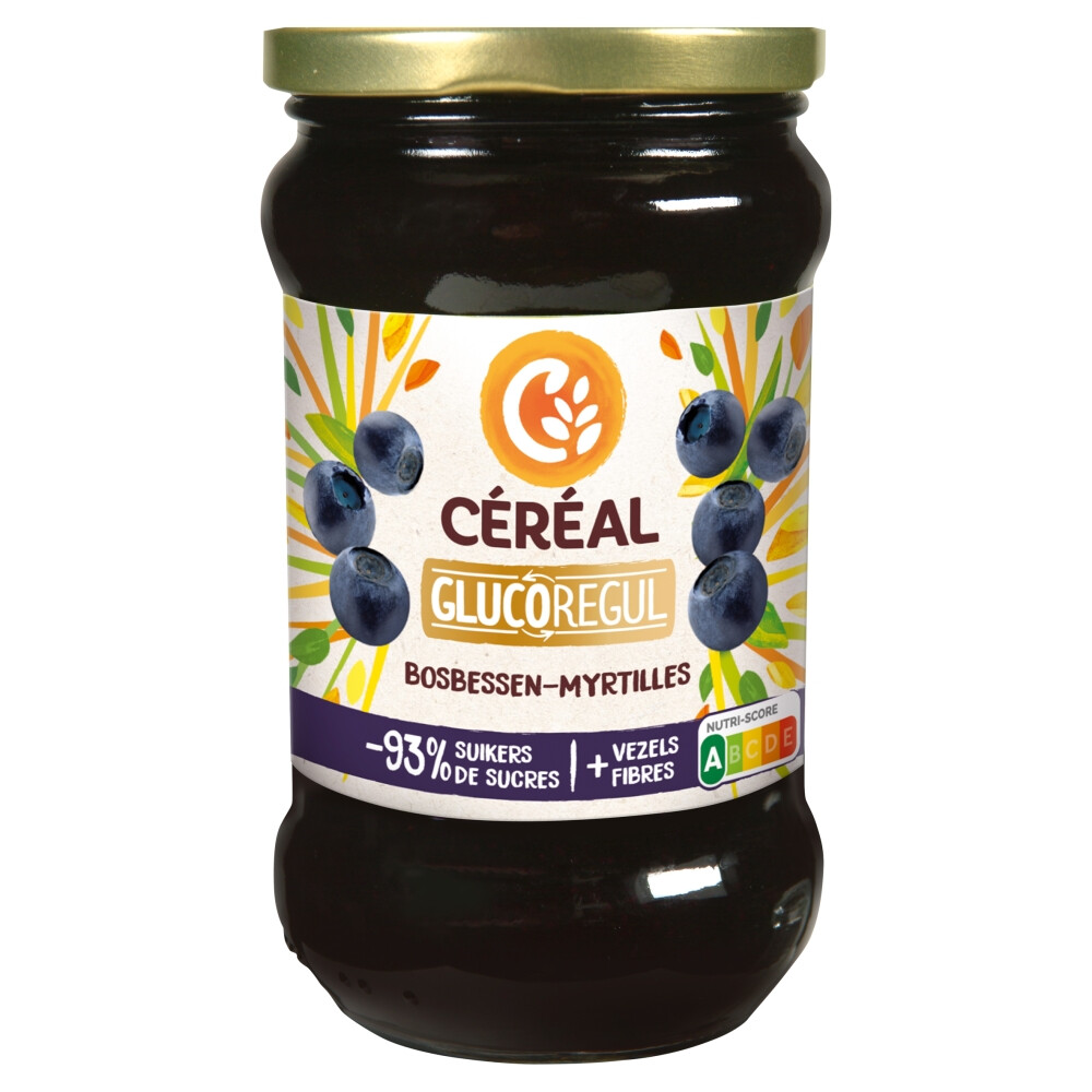 3x Céréal Jam Bosbessen320 gr