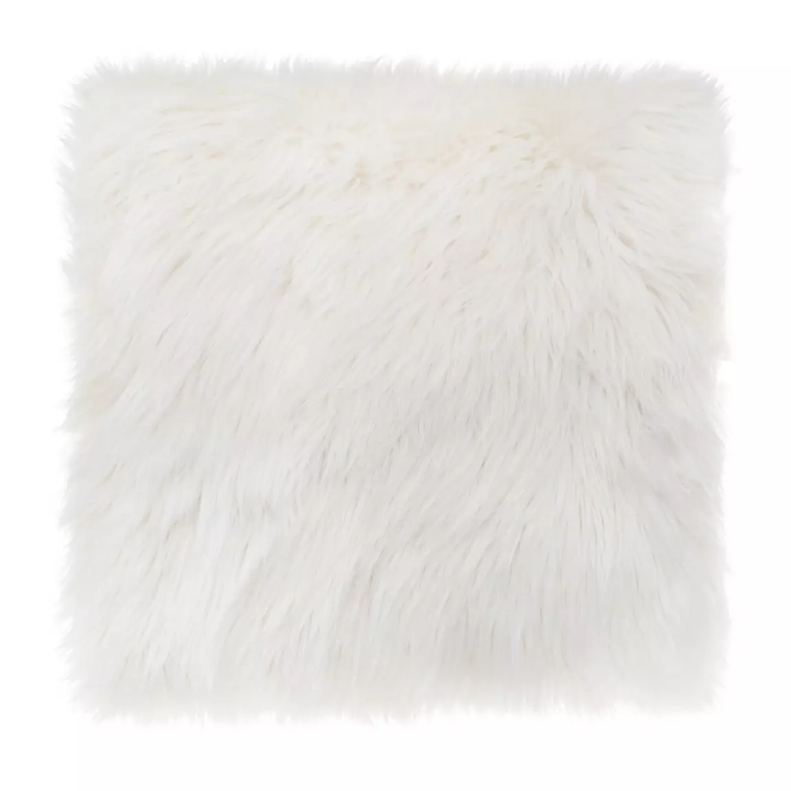 Coussin carré fausse fourrure (40 x 40 cm) Oslo Ivoire