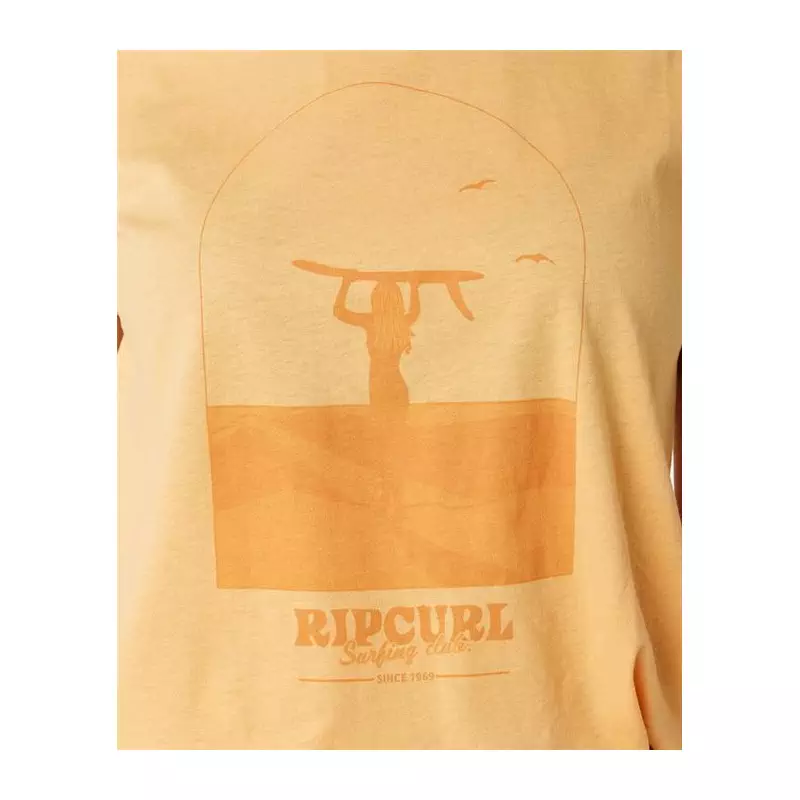 Teeshirt femme RIPCURL Re-Entry Crew Neck Tee Pastel Orange