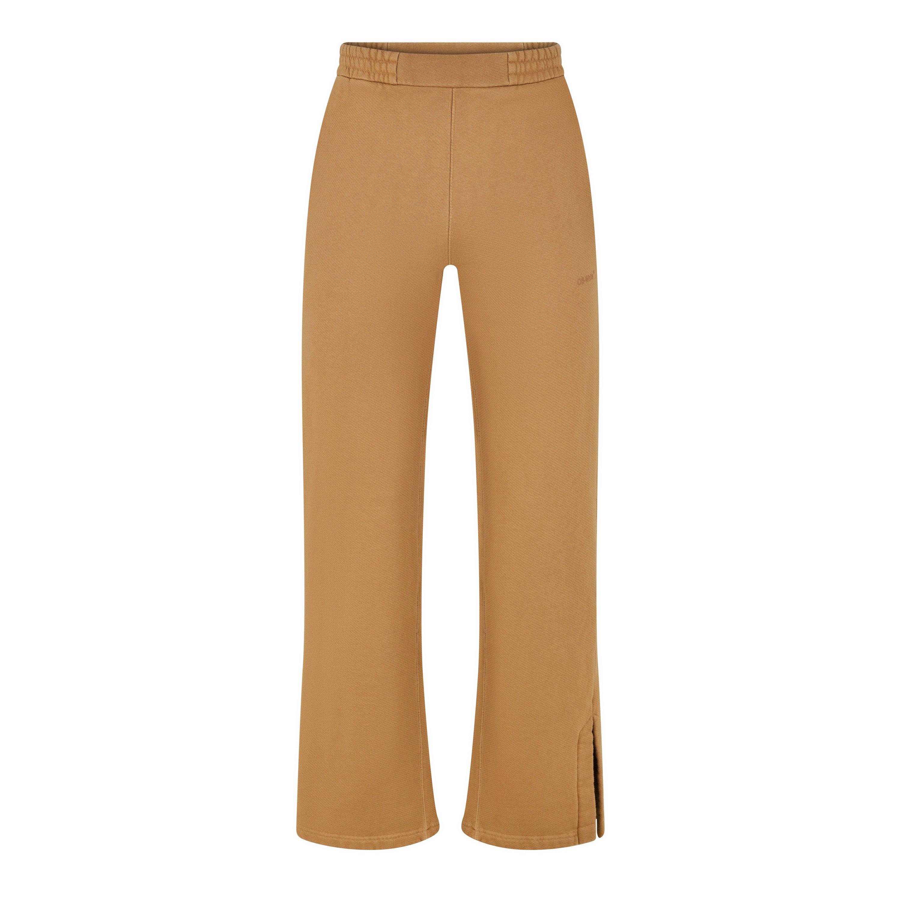 Off White Diagonal Taper Jogging Bottoms