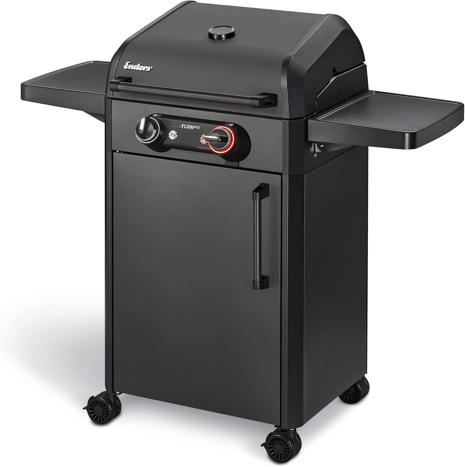 Enders Elektrogrill eFLOW PRO 2 TURBO SHADOW, Gussrost SWITCH GRID, TURBO ZONE für heiße Temperaturen, SIMPLE CLEAN Reinigungssystem, Aluguss an Garhaube & Brennkammer, Grillwagen #97126