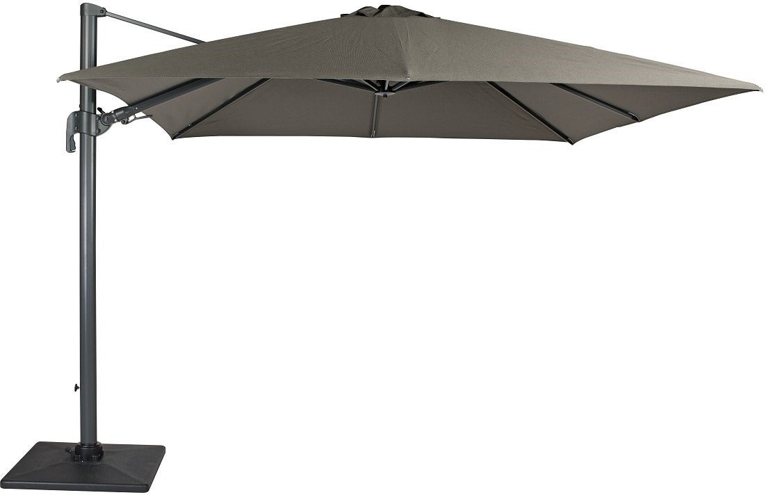 Tierra Outdoor zweefparasol Duraflex antraciet 50+UV 300 x 300 cm