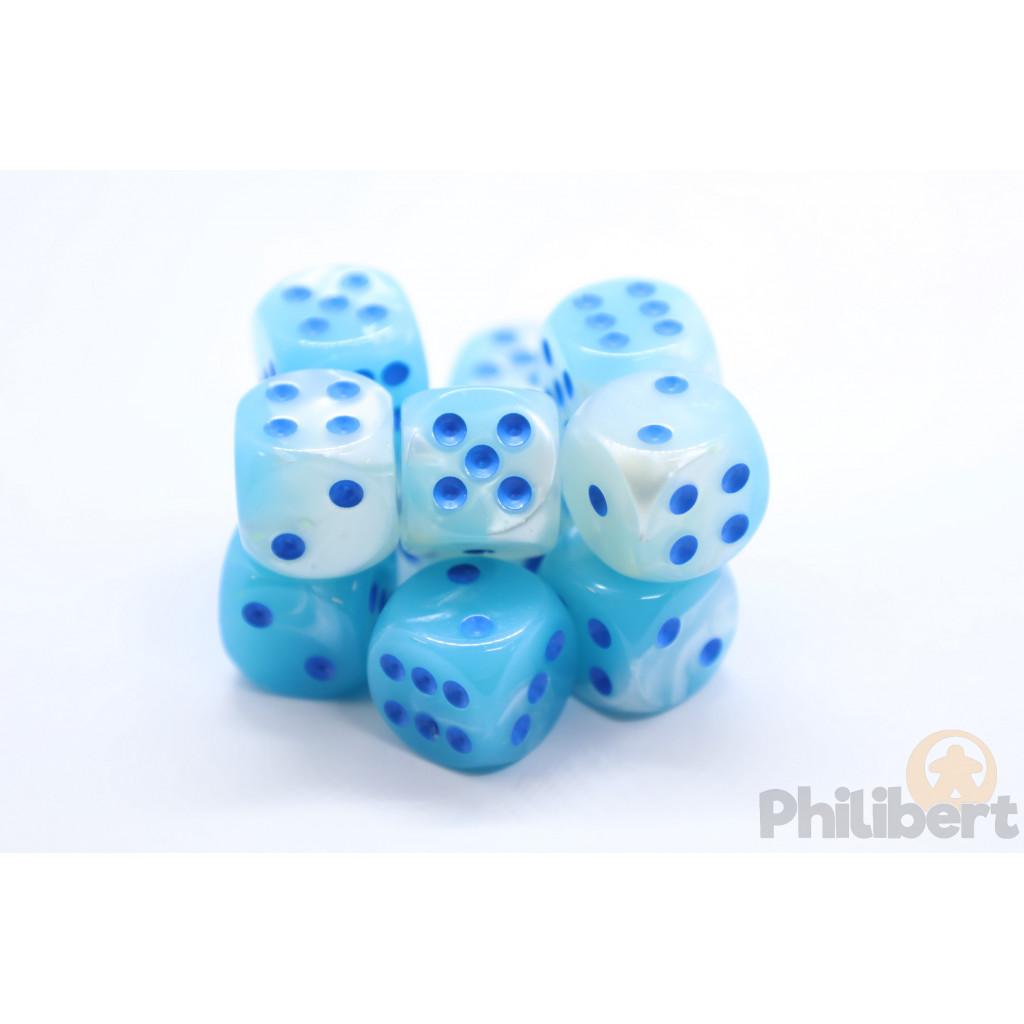 Set de 12 Dés 6 Faces Chessex Gemini