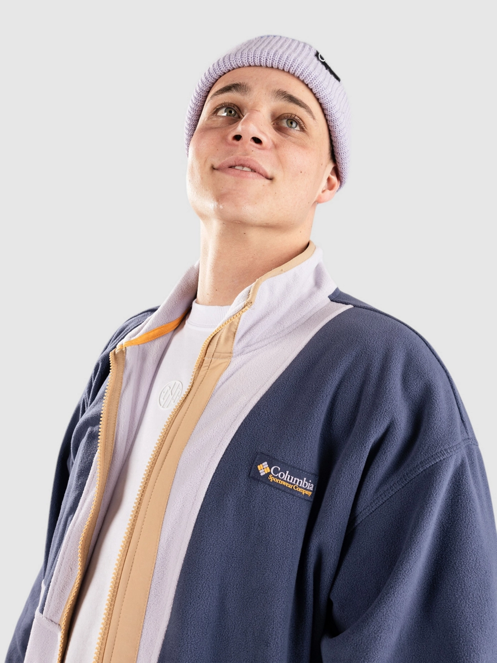 Columbia Backbowl II Lightweight Fleece Zip Hoodie nocturnal/lavender pearl