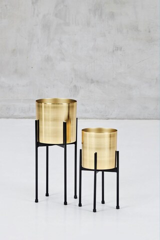 Blumenständer SAVAGDA 2-teilig gold schwarz