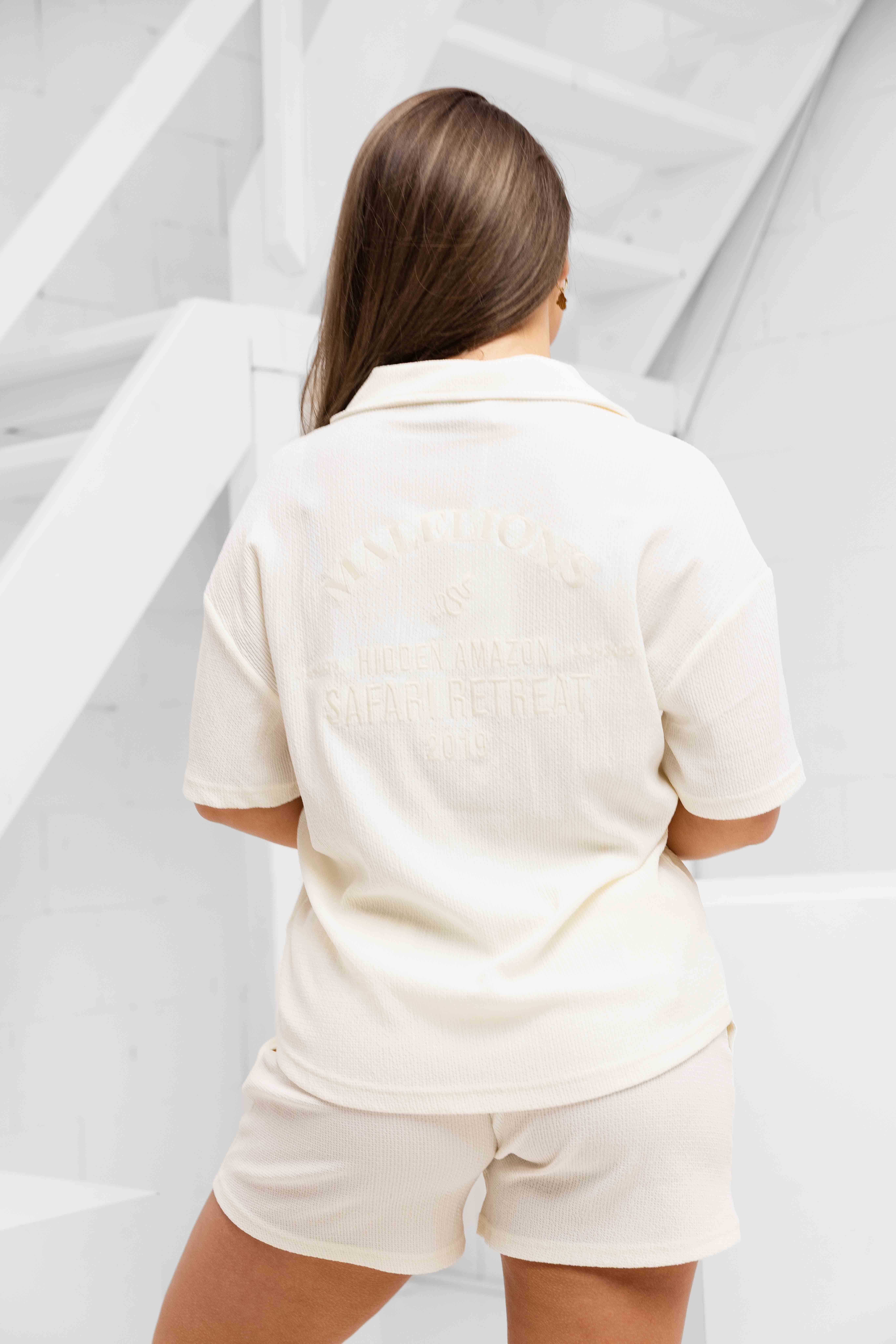 Malelions Seersucker Zomerset Dames Gebroken Wit