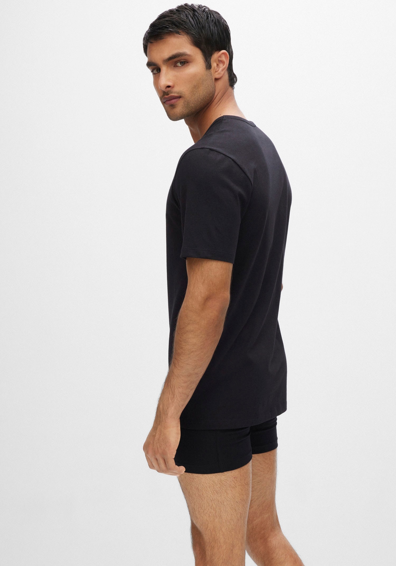 BOSS T-Shirt »Rundhals BOSS ONE«, 3 Stk. mit dezentem BOSS Logo-Print