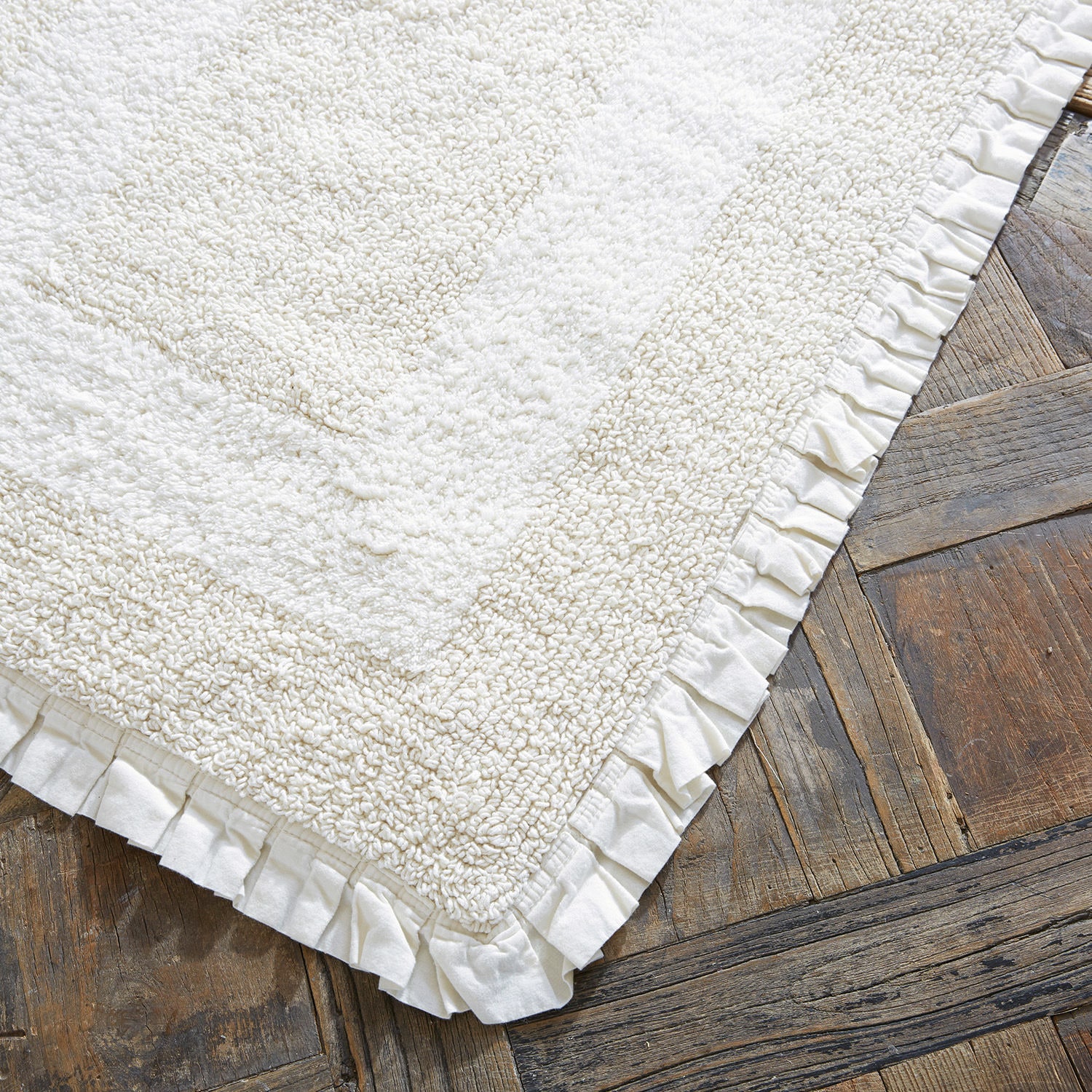 Badematte Jasmin 60x90 cm | weiß
