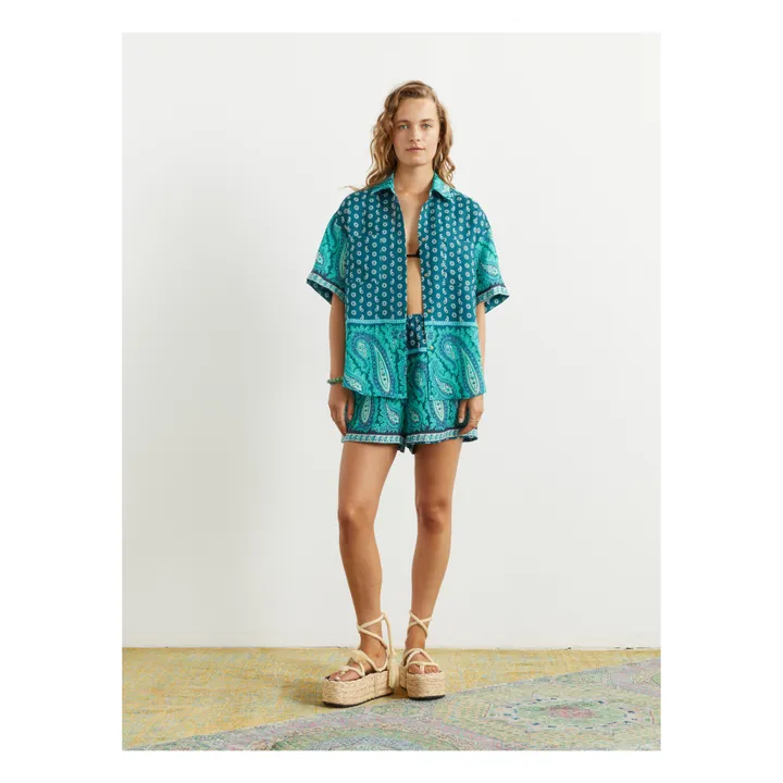 Boteh Chemise Elba Boy Lin | Vert émeraude