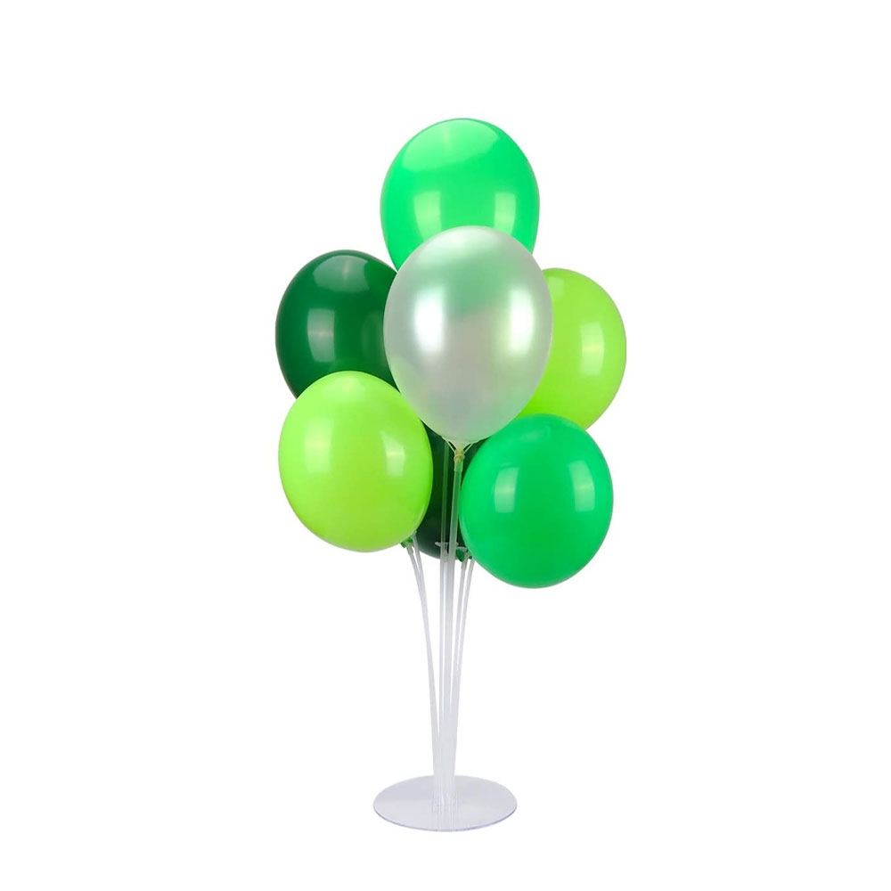 (80cm) 7-fach Luftballon Ständer Ballon Stange Stab Halterung - Weiss