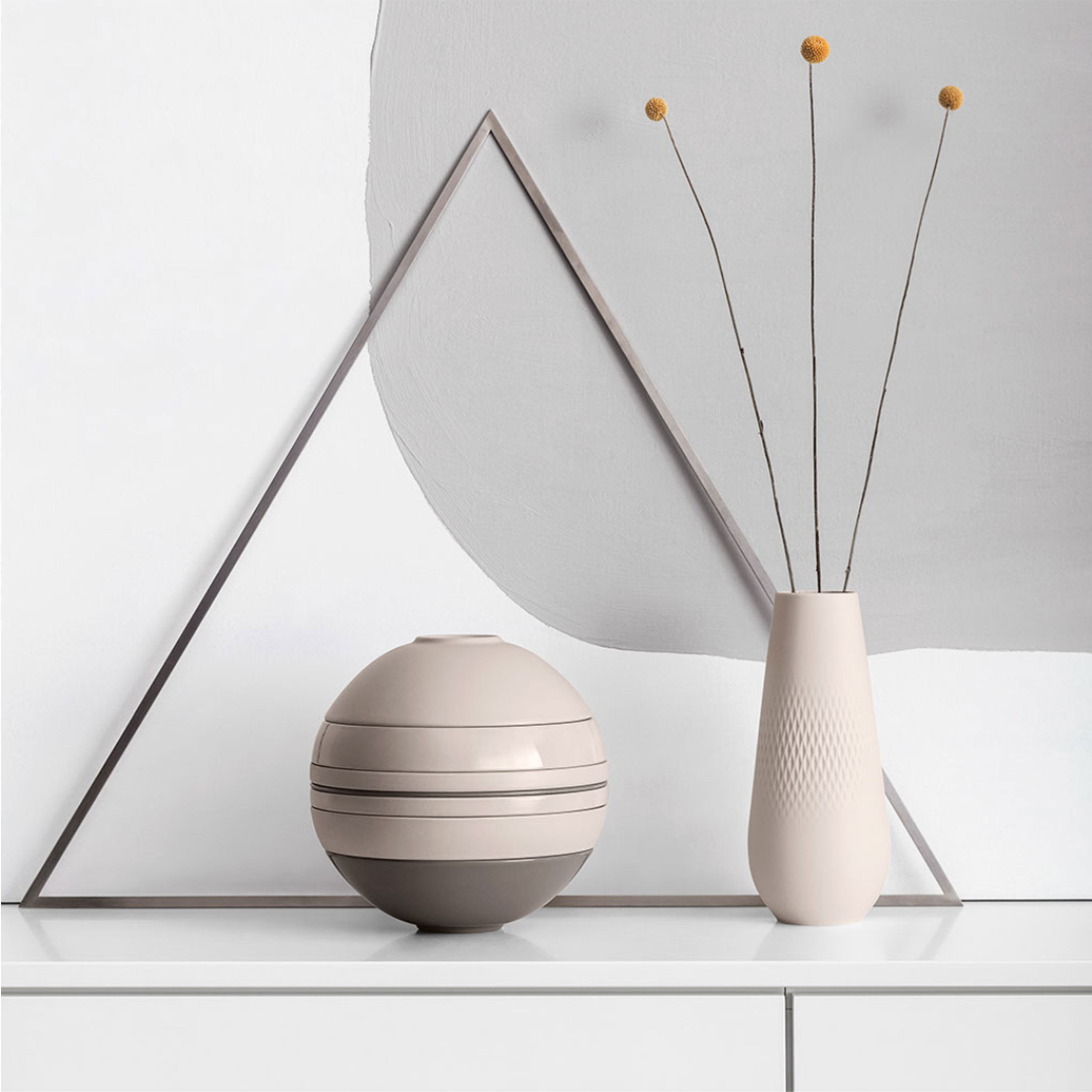 La Boule Dinnerware set Beige, Premium Porcelain