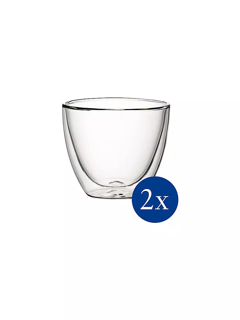VILLEROY & BOCH Becher Hot & Cold - Set L 2tlg. Artesano transparent