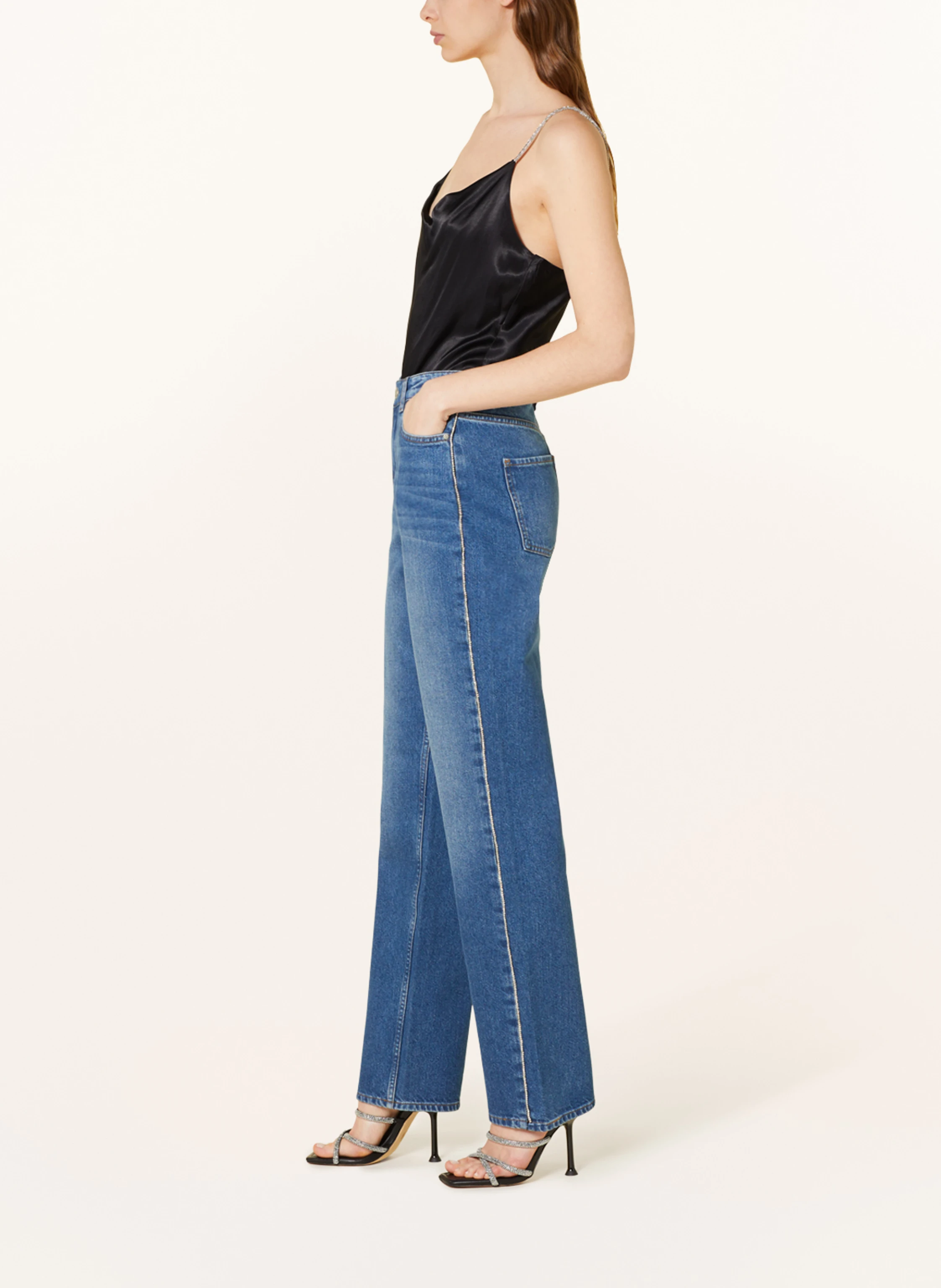 ENVII Straight Jeans ENBREE mit Schmucksteinen