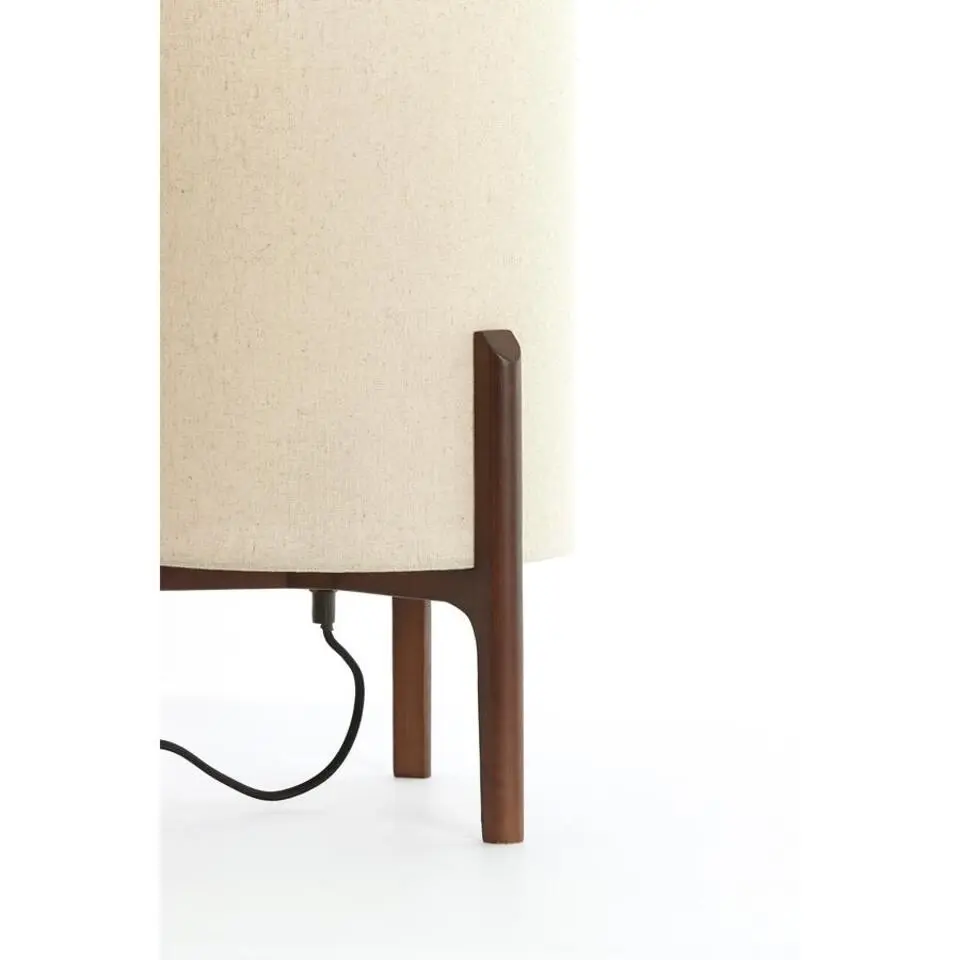 Tafellamp Litto - Donkerbruin - Ø28cm