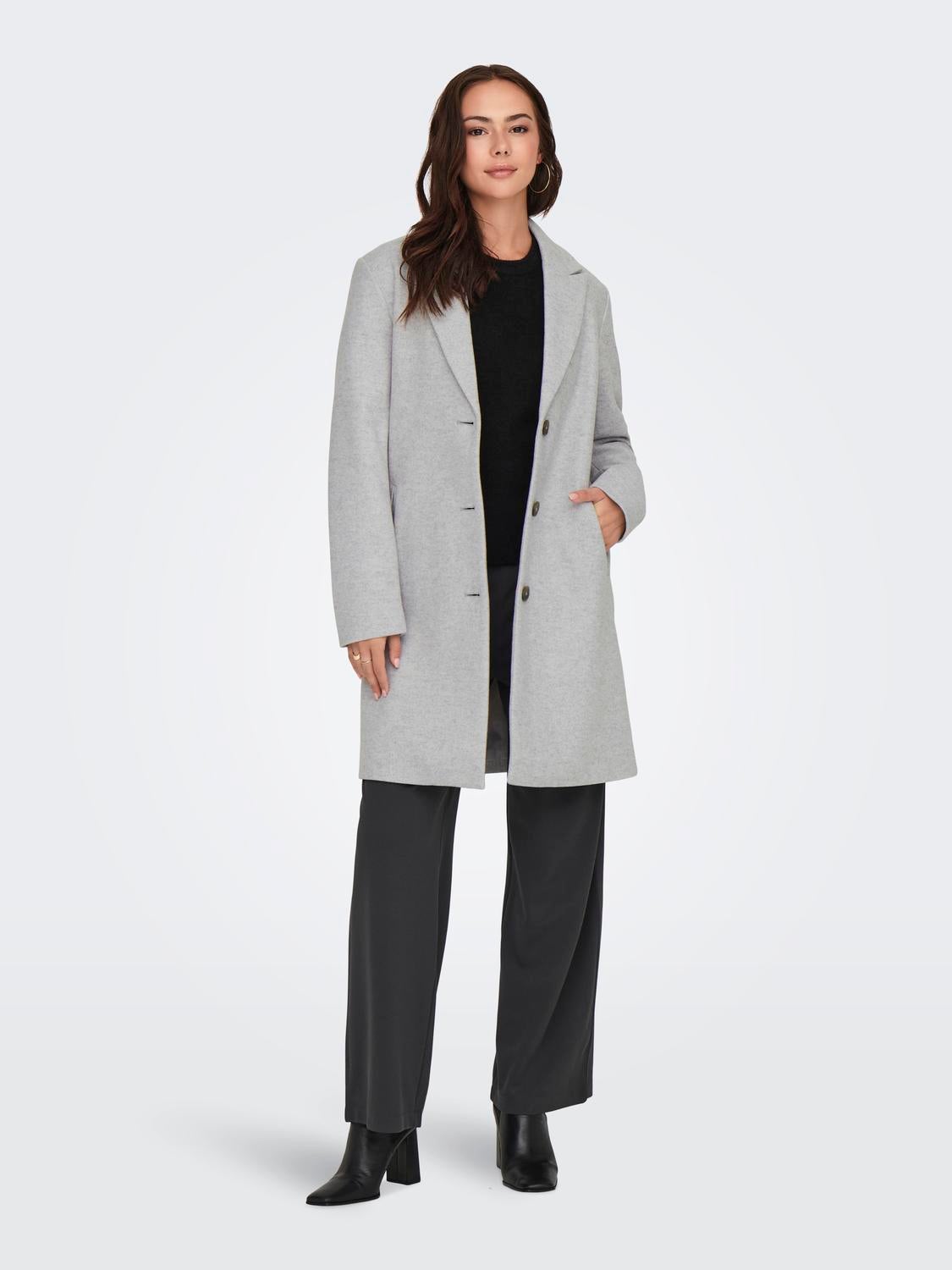JDYECHO Mantel Light Grey Melange