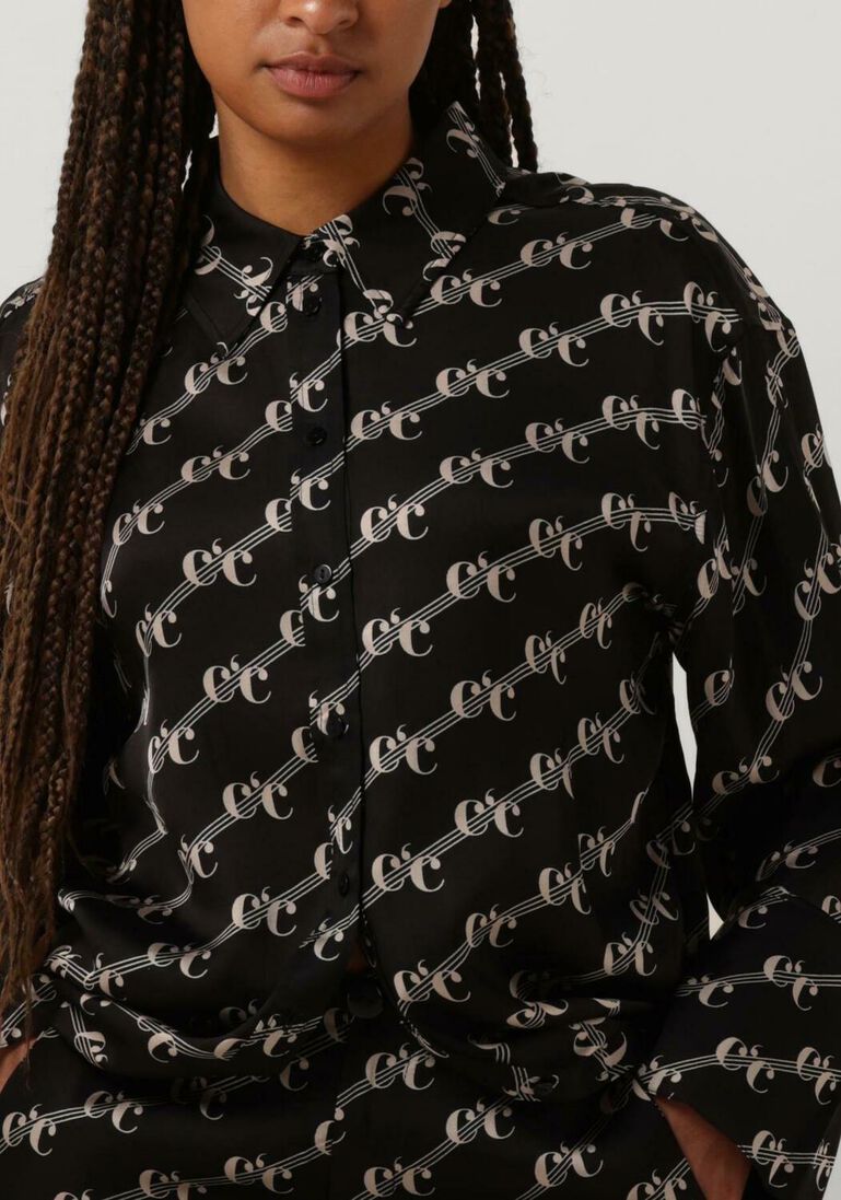 CO\\'COUTURE zwarte co'couture blouse logo oversized shirt