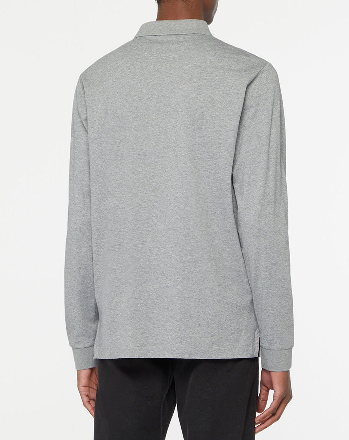 Hackett London Polo Regular Fit zippé gris moyen