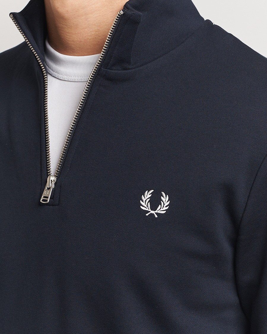 Fred Perry Half Zip Sweatshirt Navy