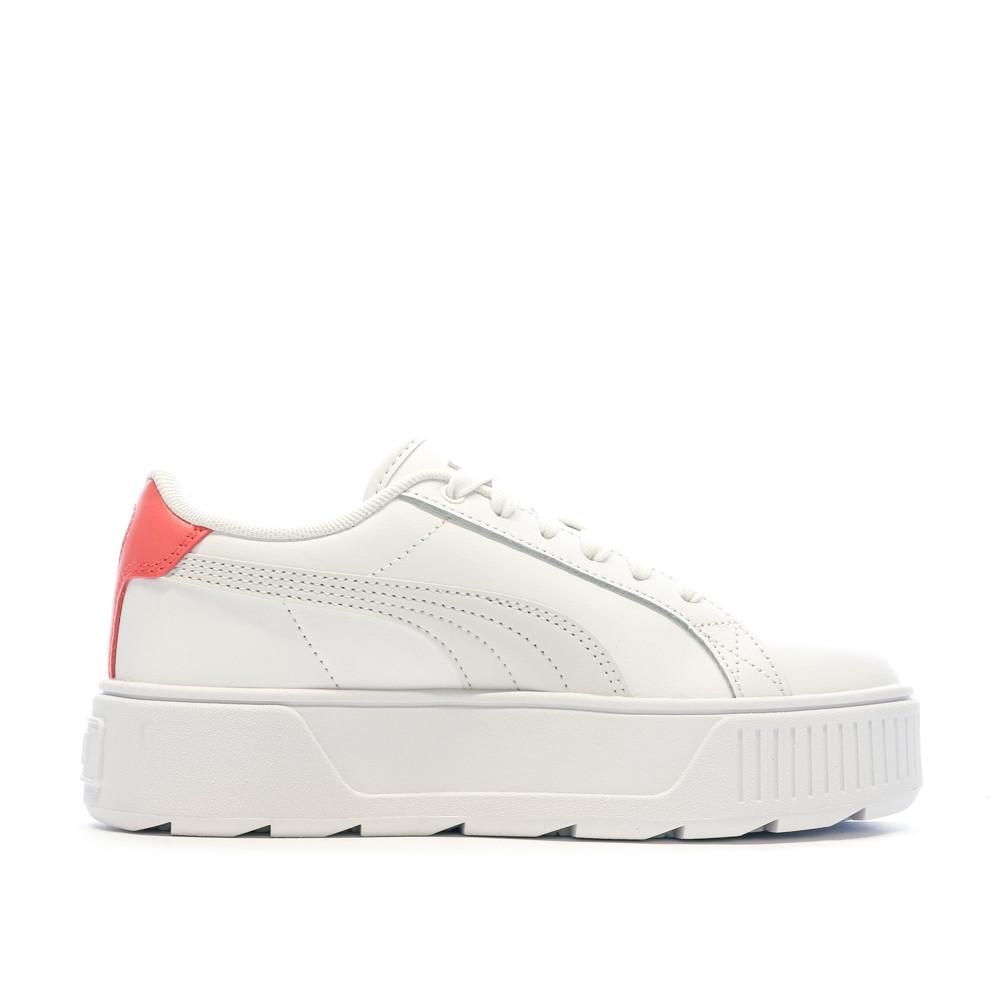 Puma Baskets Blanches/Rose Femme Puma Karmen