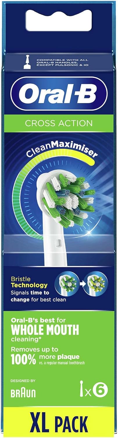 Oral-B CrossAction 6 stuk(s) Wit