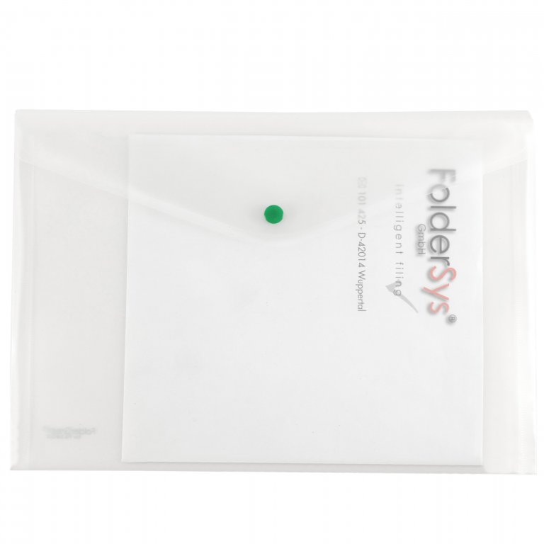 Sichttasche Recycling-PP transluzent Folder Green