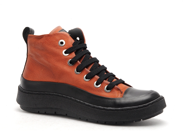 Chacal boots bottine plates femme 6555 orange