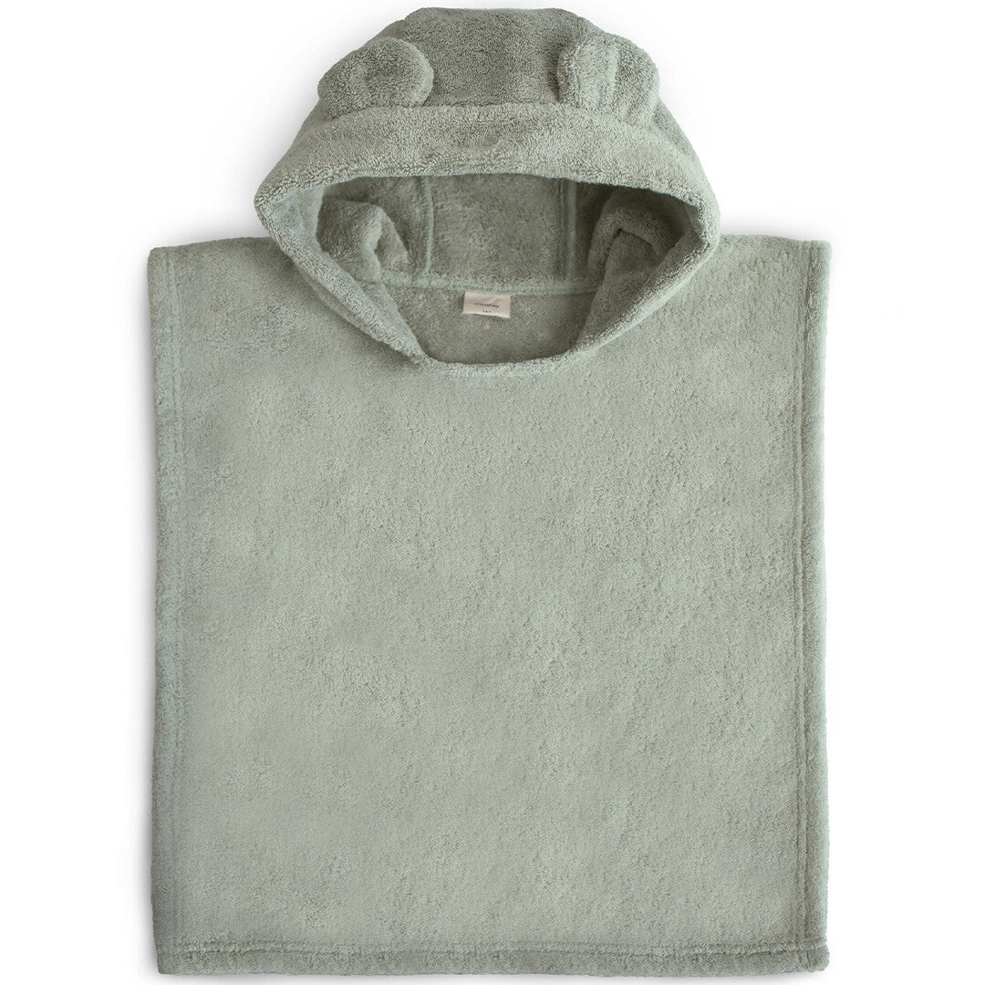 Mushie badponcho beer moss - 1-3 jaar