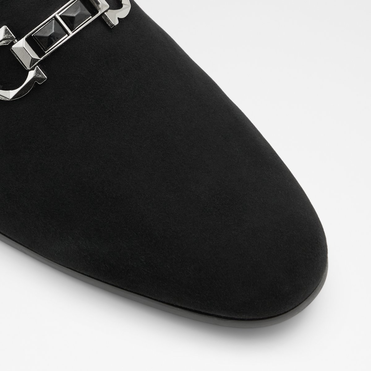 Bowtie Black Synthetic Suede Men Dress Shoes