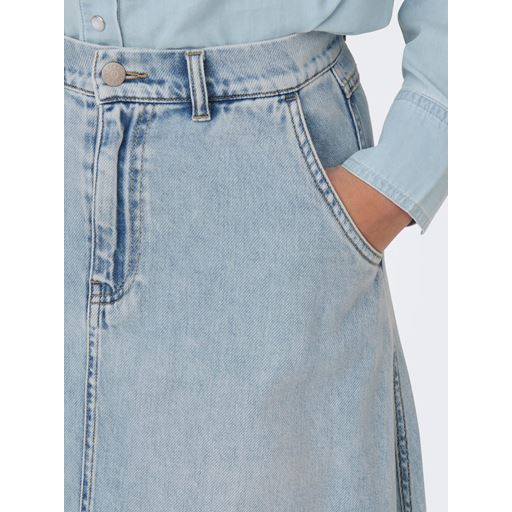 ONLY Mindy Denimnederdel, Light Blue Denim, XS