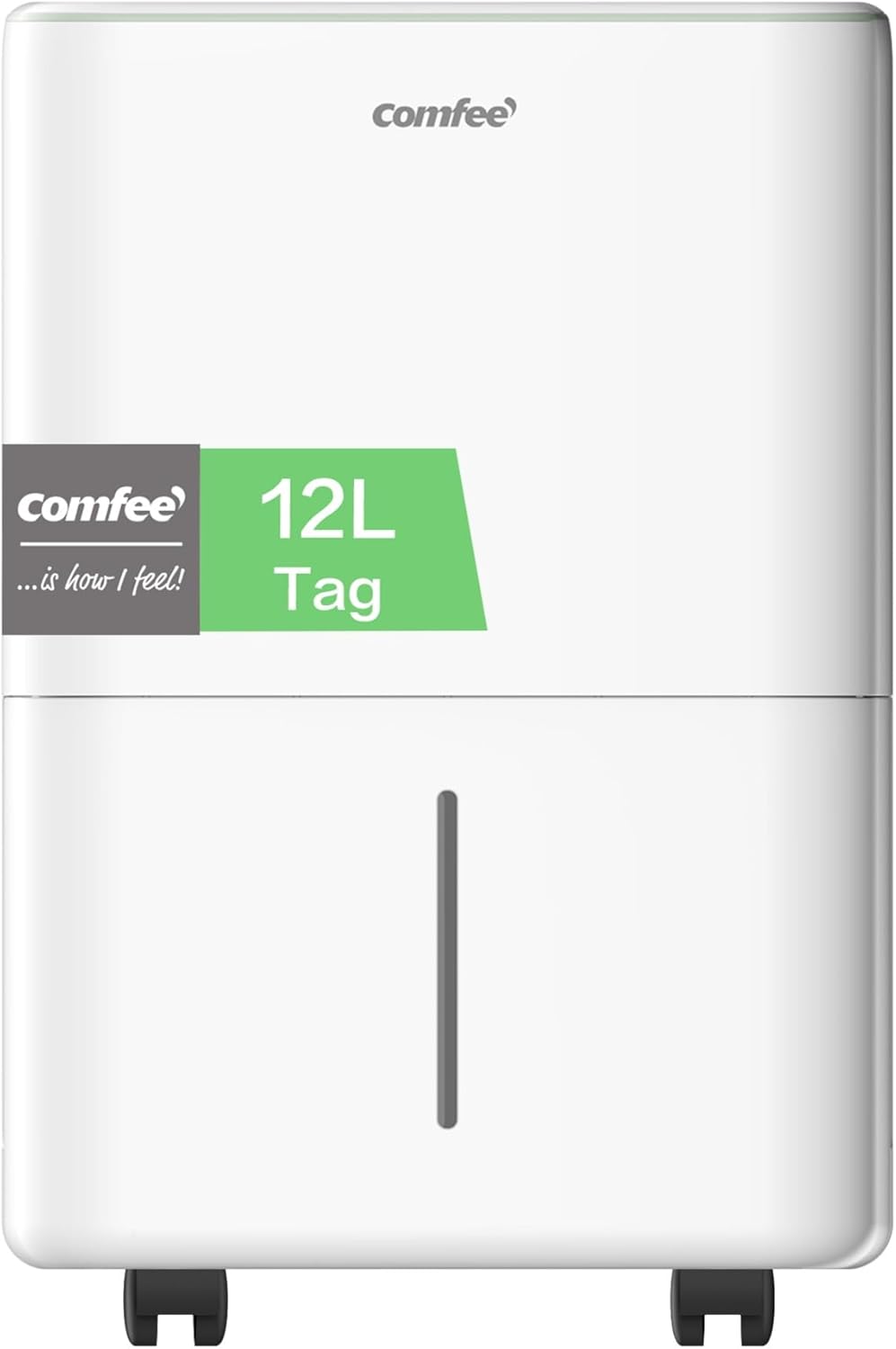 COMFEE Luftentfeuchter 12 Liter/Tag, Geeignet für Räume von ca. 50 Kubikmetern (20 Quadratmetern), Automatische Abtauung, Kindersicherung, Geräuschreduzierung, Kältemittel R290, CDDOE-12DEN7-QA3(EU)