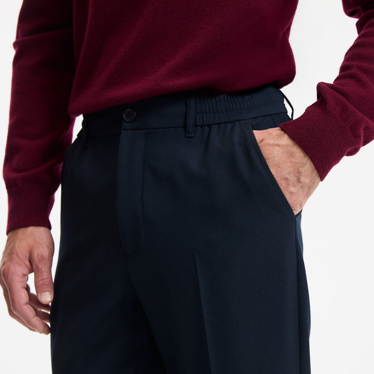 COLEÇÕES LA REDOUTE<br>Calça jog, modelo reto