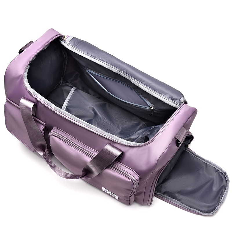(45x20cm) Wasserabweisende Sporttasche Reise Tasche mit Schuh- / Nassfach - Pink