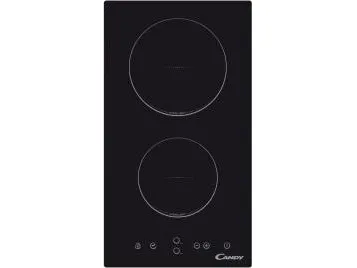 Candy CDH30 - Keramisk kogeplade - 2 plader - Niche - bredde: 26.8 cm - dybde: 50 cm - sort