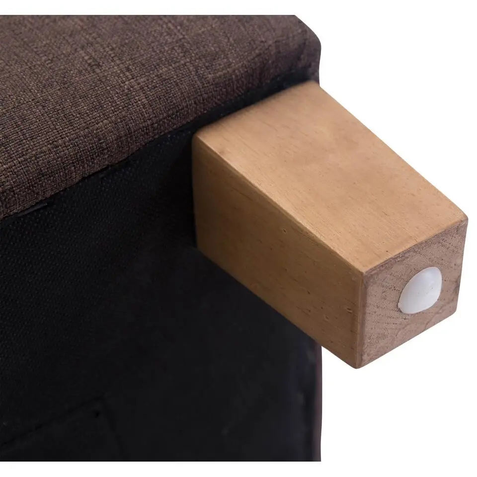 CLP Hocker Pharao antiek licht Frame - Stof - bruin