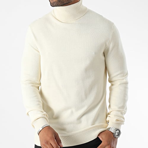 Pull Col Roulé Alex Beige