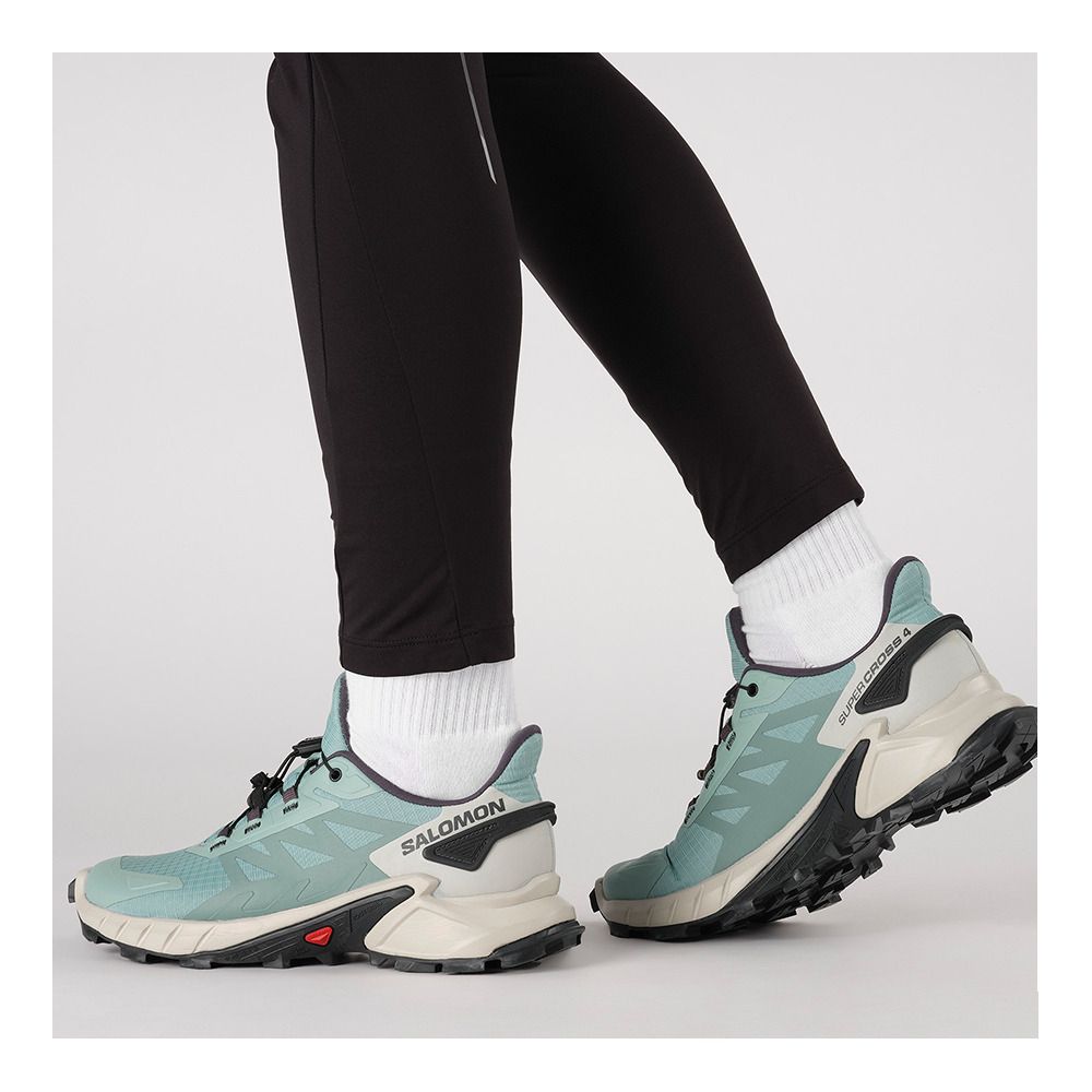 Salomon SUPERCROSS 4 - Chaussures trail Femme aquifer