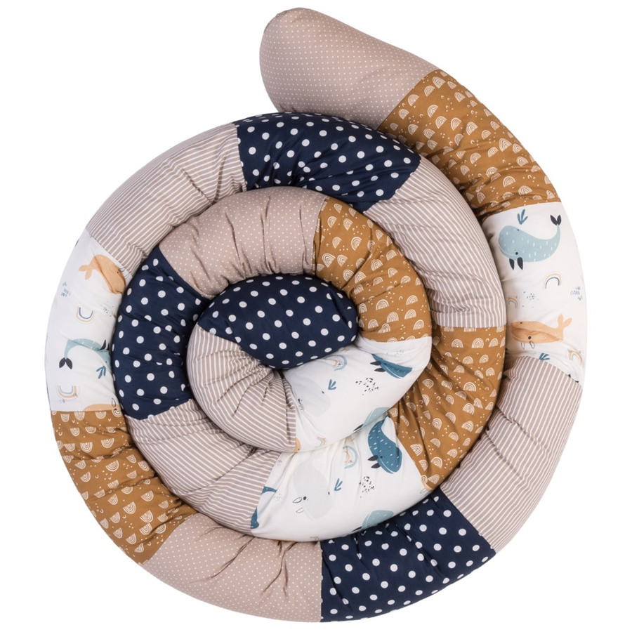 Ullenboom Baby Bettschlange Wale 400 cm