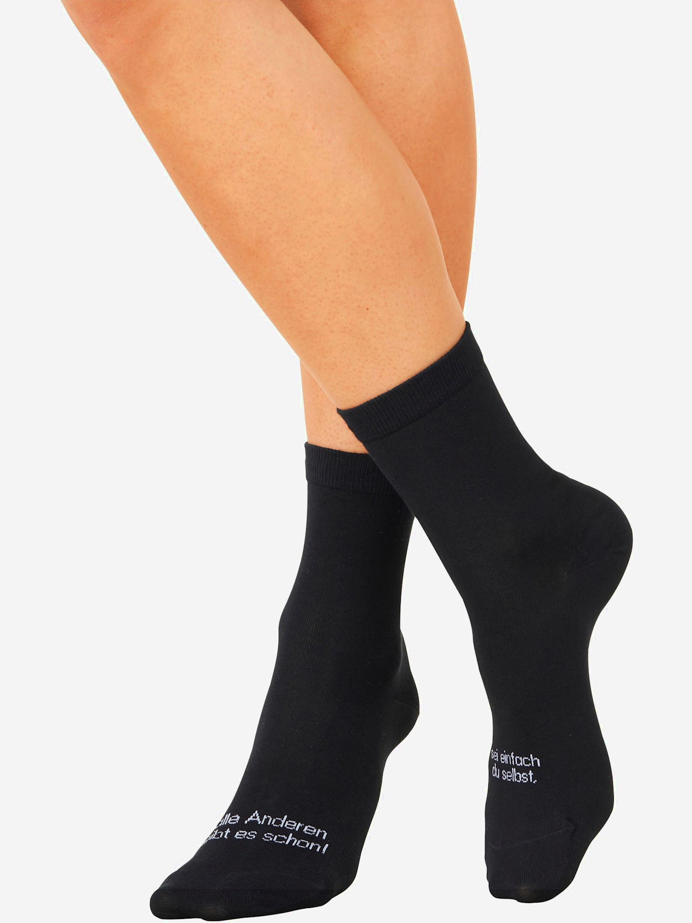 Chaussettes femme bench avec inscriptions, sac cadeau