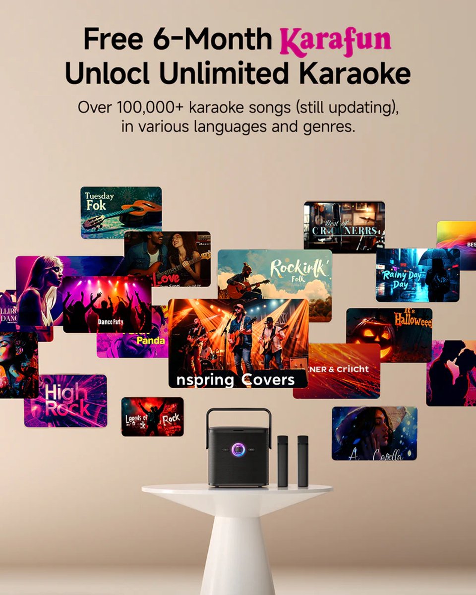 Ikarao Shell S3 Party Speaker Karaoke Set