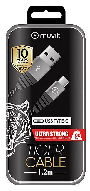 MUVIT - CABLE ULTRA RESISTANT TIGER CABLE 1.2M