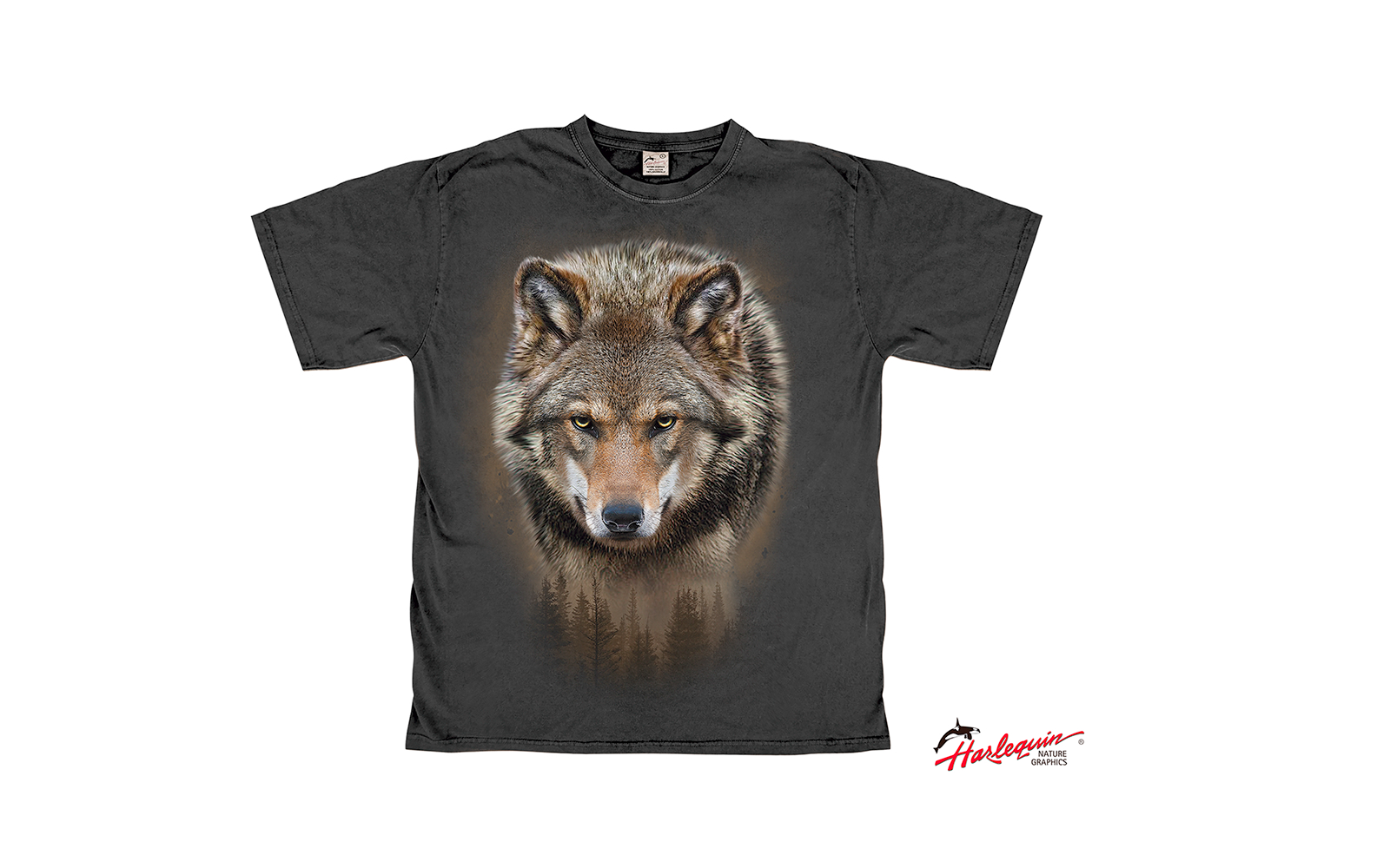 Harlequin Lone Wolf Dark Shadow Herren T-Shirt